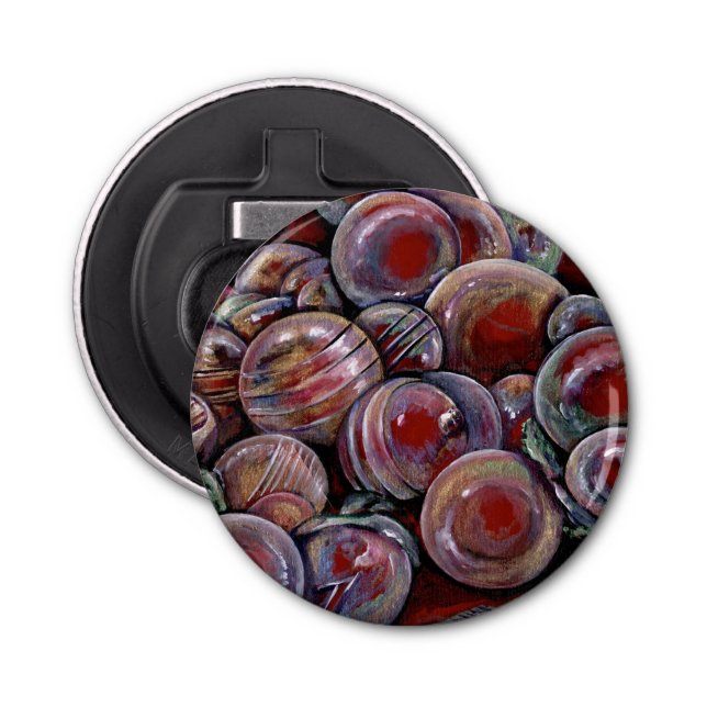 Abrebotellas Bolas de Navidades rojos (Anverso)