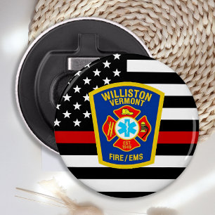 Abrebotellas Bombardero con logotipo de Personalizado del Depar