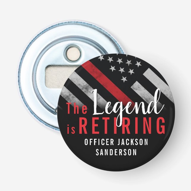 Abrebotellas Bombero del Departamento de Bomberos de Retiro (Anverso)