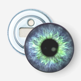 Abrebotellas Bonito de regalo verde azul Eyeball