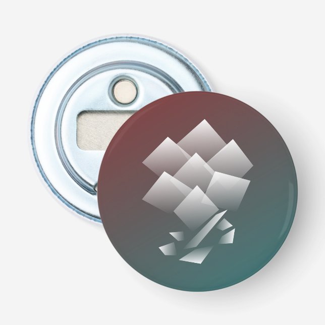 Abrebotellas Borgoña verde azulada blanca (Anverso)