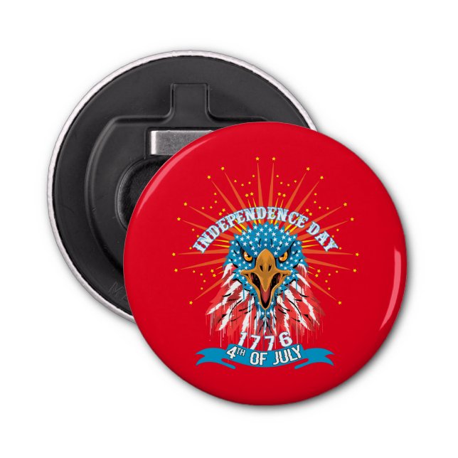 Abrebotellas Botella botón Apertura americana hermosa Águila ro (Anverso)