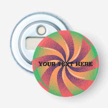 Botella de botón Abrir Personalizado Tu texto aquí