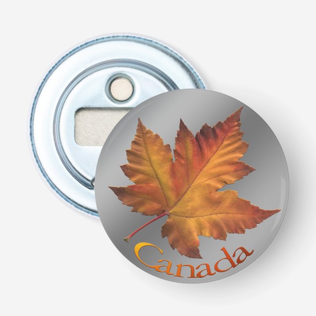 Abrebotellas Botella de Canadá Abrió souvenirs de hojas de arce (Anverso)