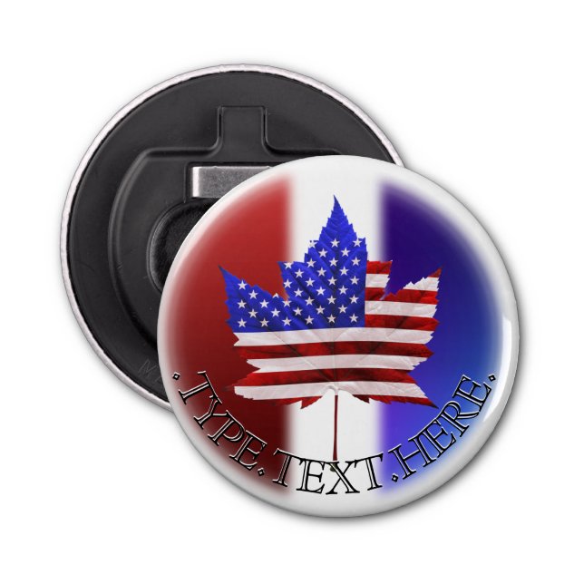 Abrebotellas Botella de Canadá EE.UU. Abriendo recuerdos person (Anverso)