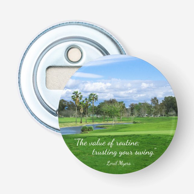 Abrebotellas Botella de golf abierta (Anverso)