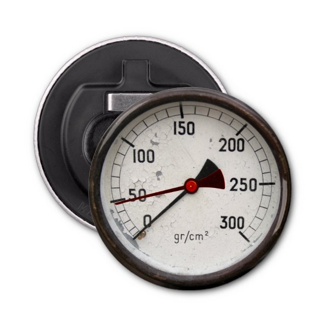 Abrebotellas ¡Botella del cumpleaños del manómetro viejo de (Anverso)