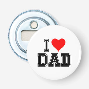 Abrebotellas botón Corazón de papá - Diseño audaz y simple