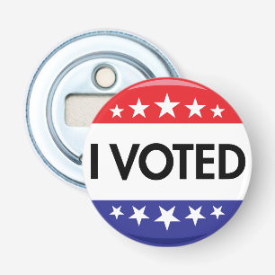 Abrebotellas Botón de voté 2024 Elección