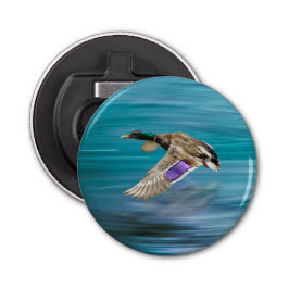 Abrebotellas Botón de vuelo del pato mallard