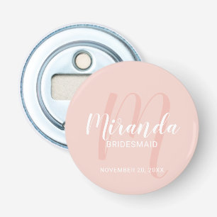 Abrebotellas Bridesmaid personalizada de escritura moderna