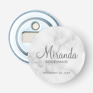 Abrebotellas Bridesmaid personalizada de escritura moderna