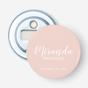 Abrebotellas Bridesmaid personalizada de escritura moderna