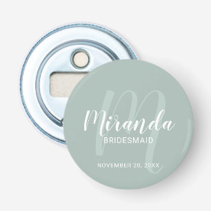 Abrebotellas Bridesmaid personalizada de escritura moderna