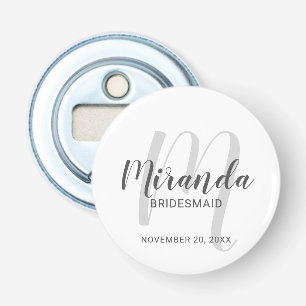 Abrebotellas Bridesmaid personalizada de escritura moderna