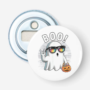 Abrebotellas Bromista de Fantasma Retro Halloween Calabaza Funn