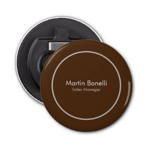 Abrebotellas Brown Plain Simple Moderno Profesional