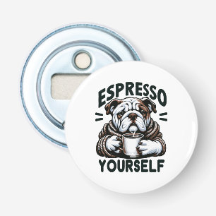 Abrebotellas Bulldog de Espresso Caliente - Café Acogedor