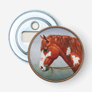 Abrebotellas Caballo de guerra de castaño nativo americano Pint