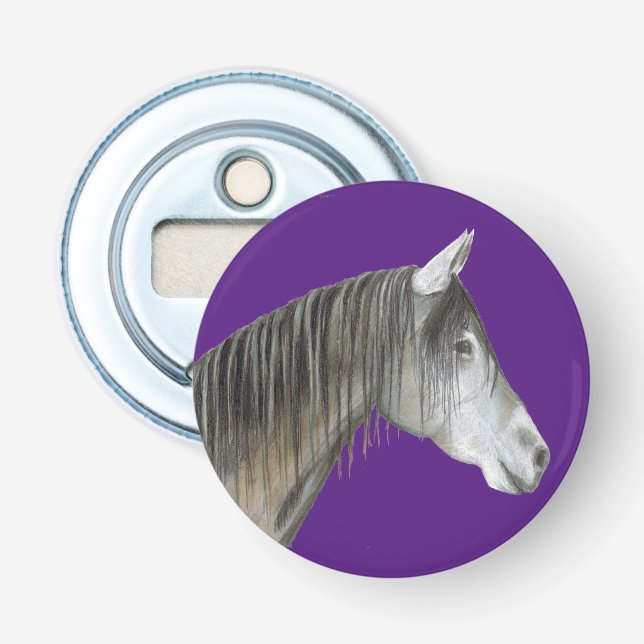 Abrebotellas Caballo gris (Anverso)