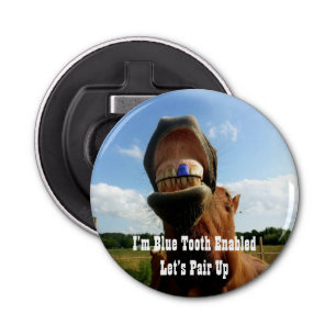 Abrebotellas Caballo habilitado para diente azul