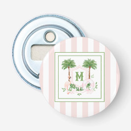 Abrebotellas Cabana Stripes Palm Beach Monogram Crest