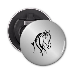 Abrebotellas Cabeza de caballo con plata