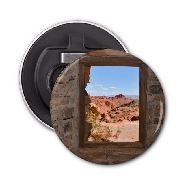 Abrebotellas Cabinas interiores con vistas al Valle del Fuego (Anverso)