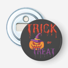 Abrebotellas Calabaza divertida de Halloween con trucos o truco