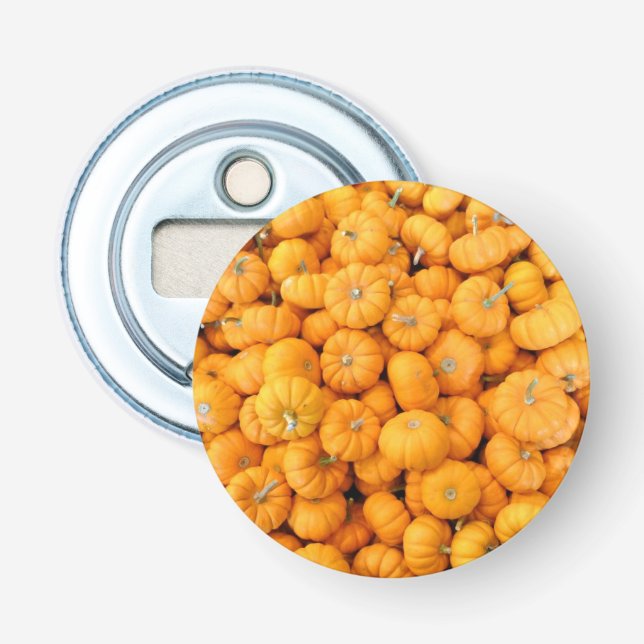 Abrebotellas Calabazas de cosecha de Naranja pequeño (Anverso)
