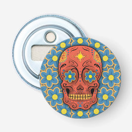 Abrebotellas Calavera de azúcar - Día de los Muertos (margarita