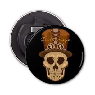 Abrebotellas Calavera de Steampunk en Top Hat Thunder_Cove