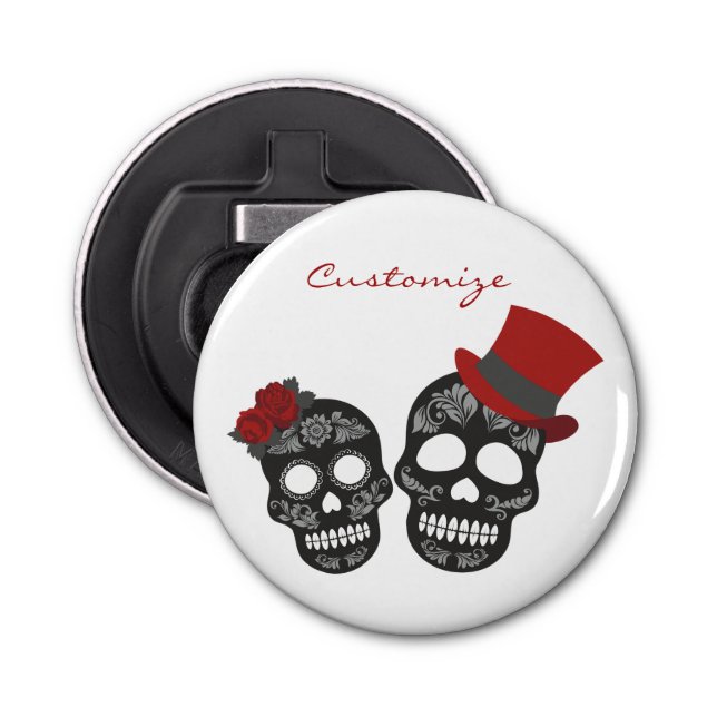 Abrebotellas Calaveras negras Duo Thunder_Cove (Anverso)