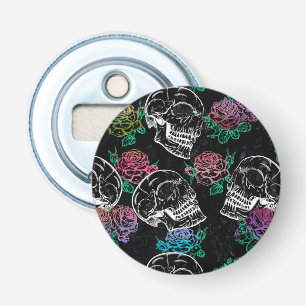Abrebotellas Calaveras y Rosas oscuros   Funky Glam Ombre Grung