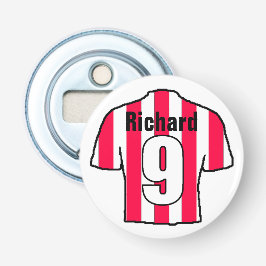 Abrebotellas Camisas de hinchas de fútbol a personalizar.