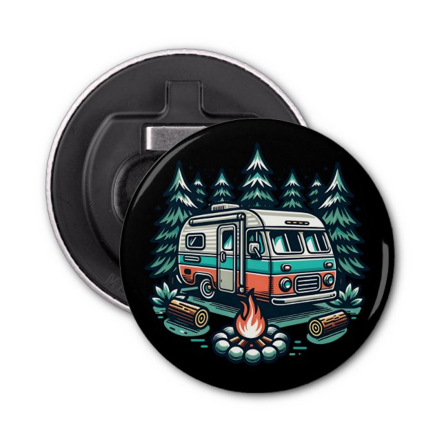 Abrebotellas Camping Retro RV (Anverso)