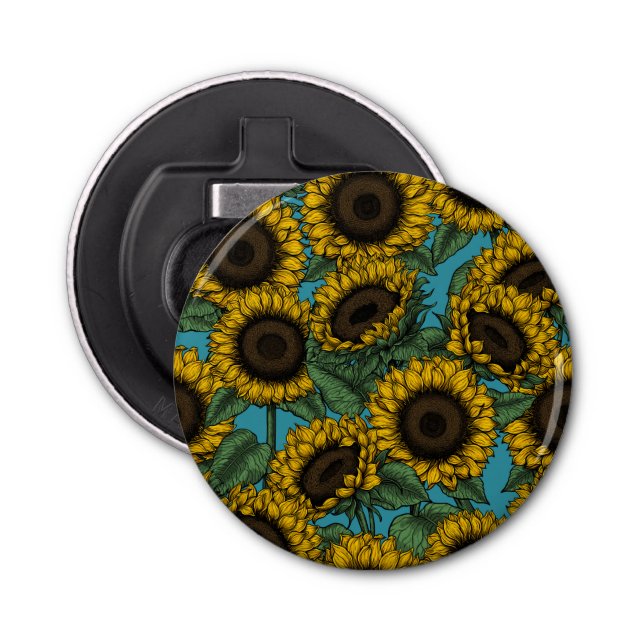 Abrebotellas Campo de girasol (Anverso)