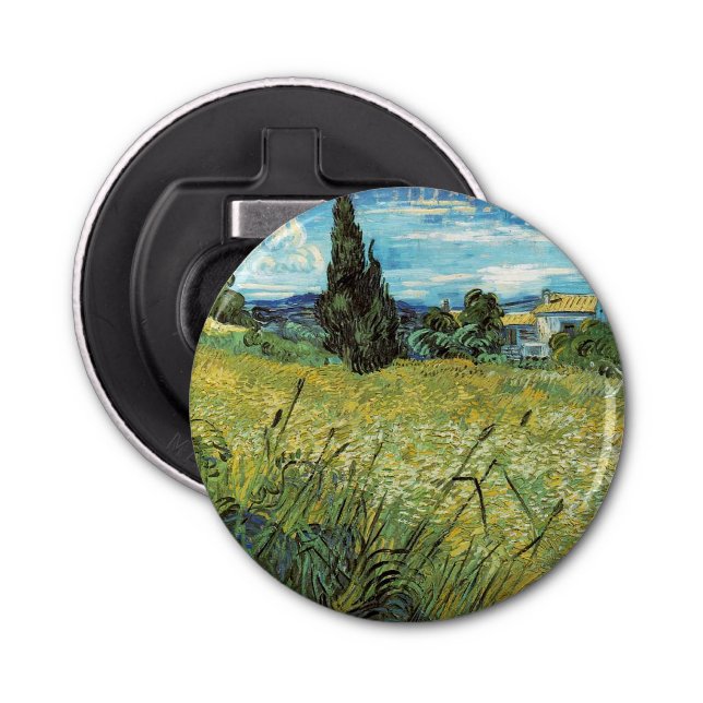 Abrebotellas Campo de Trigo Verde Vincent van Gogh (Anverso)