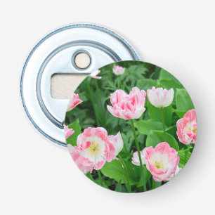 Abrebotellas Campo de tulipanes rosados