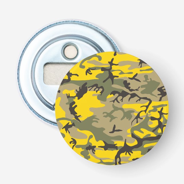 Abrebotellas Camuflaje amarillo y verde, ejército, ejército (Anverso)
