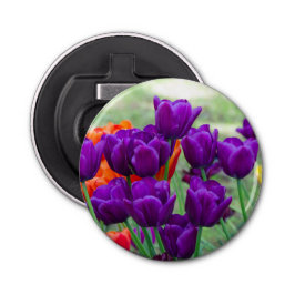 Abrebotellas Cañón de tulipanes morado oscuro