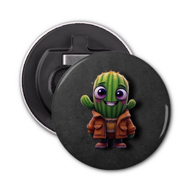 Abrebotellas Carácter Cactus Adorable (Anverso)