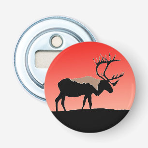 Abrebotellas Caribou at Sunset - Arte original de la vida salva