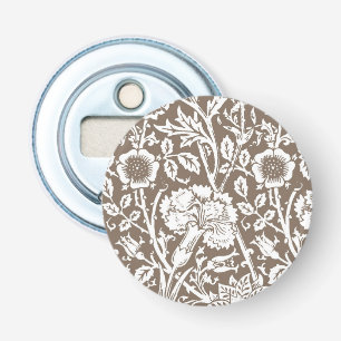 Abrebotellas Carnación Art Nouveau Damask, Taupe y Blanco