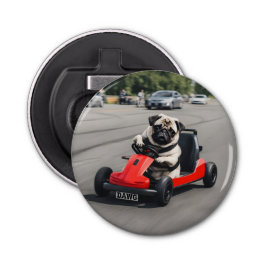Abrebotellas Carrera de Pug go-kart
