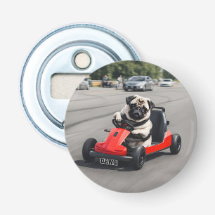 Abrebotellas Carrera de Pug go-kart