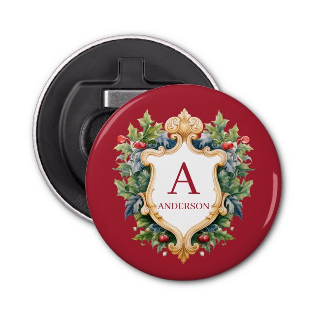 Abrebotellas Carta monográfica de Navidades elegantes (Anverso)