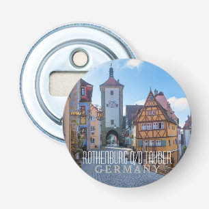 Abrebotellas Casas coloridas en Rothenburg, Alemania