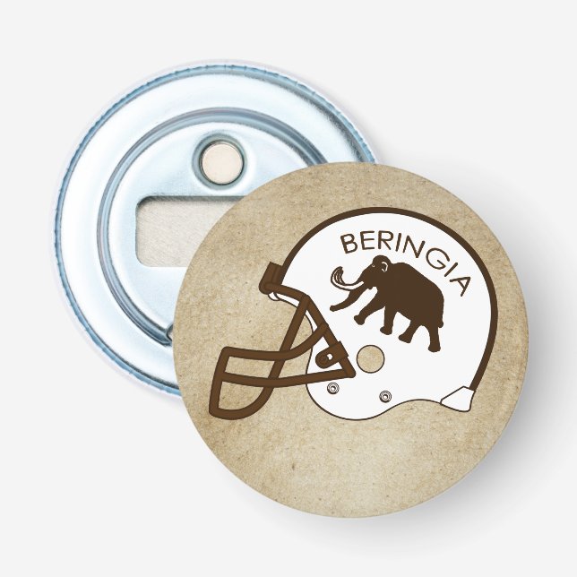 Abrebotellas Casco de Fútbol de la Universidad de Beringia (Anverso)