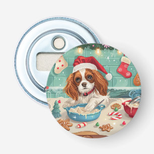 Abrebotellas Cavalier King Charles Spaniel Horneando Navidad